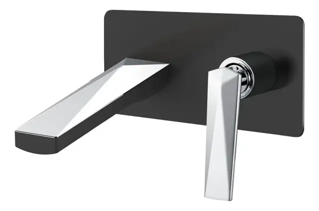 Boheme Venturo Смеситель для раковины встраиваемый, излив, с внутренней частью, цвет: black 375-B