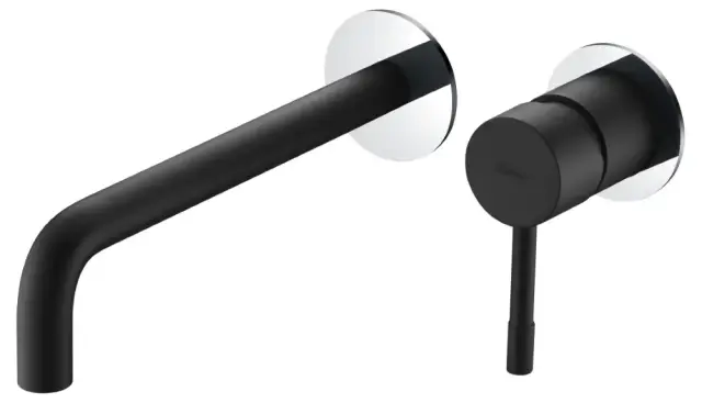 Boheme Uno Смеситель для раковины встраиваемый, излив, с внутренней частью, цвет: black/chrome 465-BCR