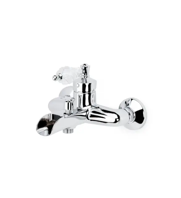 Boheme Vogue Crystal Смеситель для ванны, излив каскад, длина излива 17,6 см, цвет: chrome 223-CRST