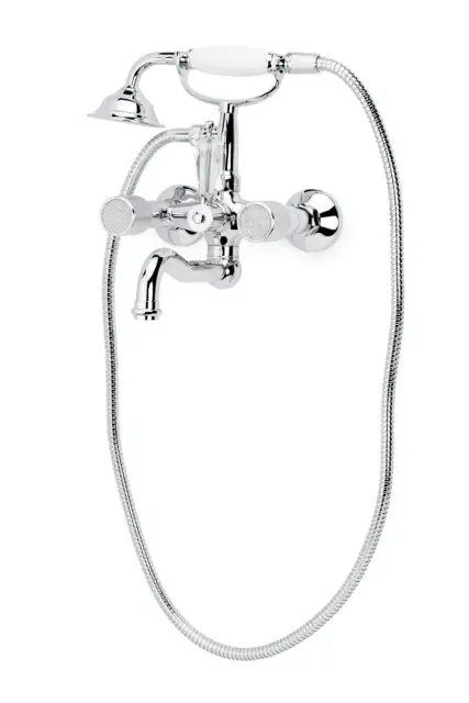 Boheme Royal Cristal Смеситель для ванны с душевым комплектом: ручной душ, излив 21,5см, цвет:chrome 273-Royal/CRST