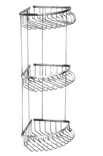 Boheme Brillante Полка угловая 24,5 см, 3-х ярусная, цвет: chrome 10454