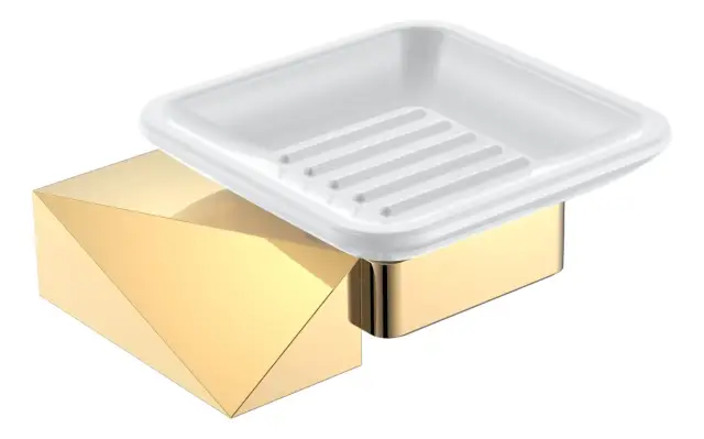 Boheme New Venturo Мыльница с керамической чашей, подвесная, цвет: gold 10313-G