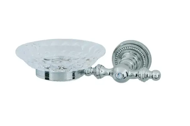 Boheme Brillante Мыльница со стеклянной чашей, подвесная, цвет: chrome 10432