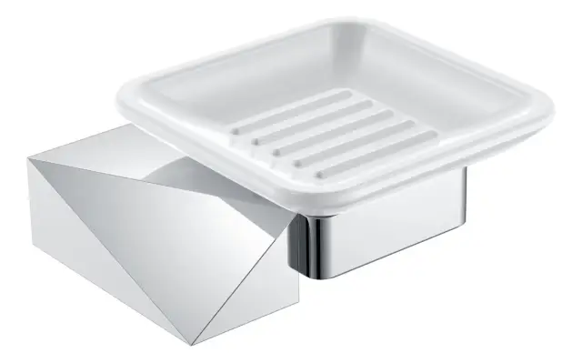 Boheme New Venturo Мыльница с керамической чашей, подвесная, цвет: chrome 10313-CR