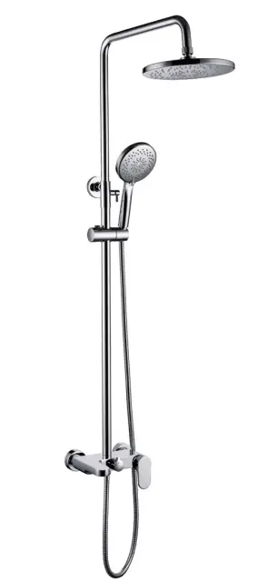 Boheme Spectre Душевая стойка: смеситель, ручной душ 5 видов струи, верхний душ 25 см, цвет: chrome 458-CR