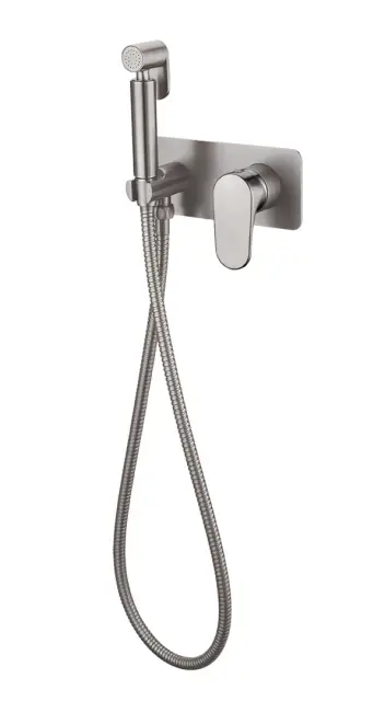 Boheme Spectre Гигиенический душ со смесителем, встраиваемая часть, цвет: nickel brush 457-NB