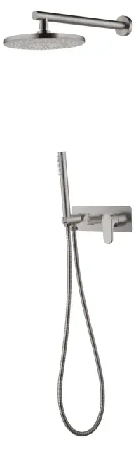 Boheme Spectre Душевой комплект встраиваемый - смеситель, верхний, ручной душ, цвет: nickel brush 454-NB