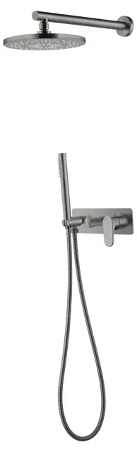 Boheme Spectre Душевой комплект встраиваемый - смеситель, верхний, ручной душ, цвет: gun metall 454-GM