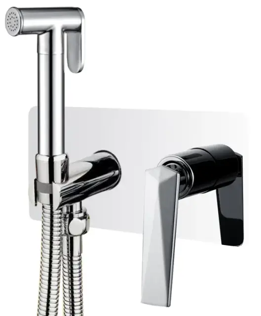 Boheme Venturo Гигиенический душ со смесителем и встраиваемой частью, цвет: chrome 377