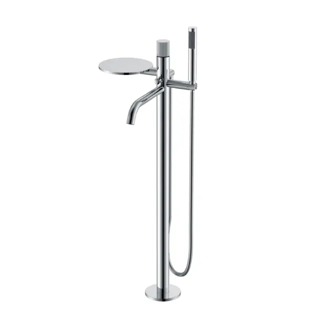 Boheme Stick Linea Смеситель напольный с душевым набором - ручной душ, шланг, цвет: chrome 129-CRCR.3