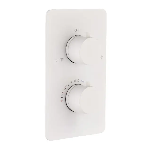 Boheme Cell Смеситель термостатический встраиваемый, 2 потребителя, с внут. частью, цвет: matt white 134-2-MW