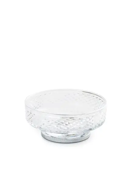 Boheme Aura Мыльница со стеклянной чашей, настольная, цвет: chrome 10251-CR