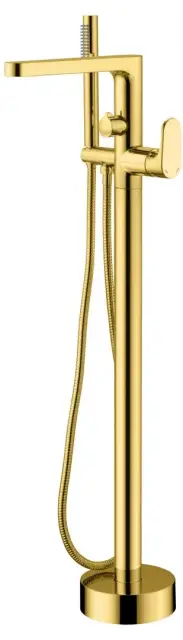 Boheme Spectre Смеситель напольный с душевым набором - ручной душ, шланг, цвет: gold 459-G