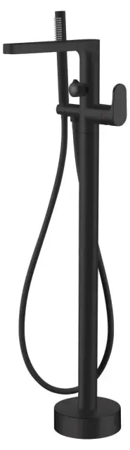 Boheme Spectre Смеситель напольный с душевым набором - ручной душ, шланг, цвет: black 459-B