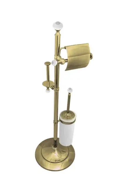 Boheme Hermitage Стойка напольная - ершик, держатель бумаги с крышкой, цвет: bronze 10338