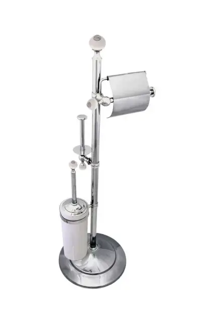 Boheme Hermitage Стойка напольная - ершик, держатель бумаги с крышкой, цвет: chrome 10398