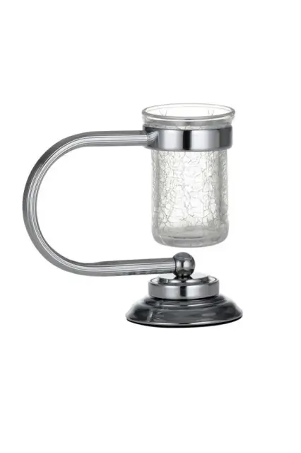 Boheme Murano Стакан настольный, стеклянный полупрозрачный, цвет: chrome 10911-CR