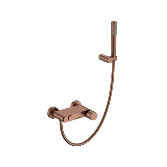 Boheme Stick Diamond Смеситель для душа накладной, ручной душ, шланг 150 см, цвет: brushed bronze 123-BRB