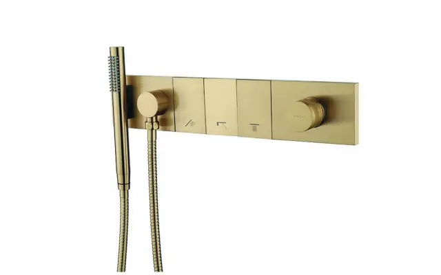 Boheme Zodiac Смеситель для душа встраиваемый, на 3 потребителя, с внутрен. частью, цвет: matt gold 132-SYS-MG