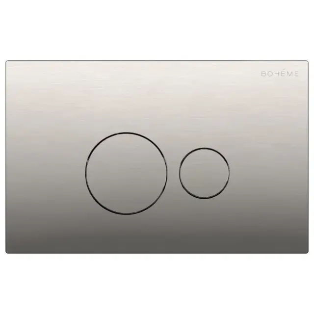 Boheme Кнопка смыва для инсталляции, 2 режима, пластик, цвет: nickel brush 668-NB