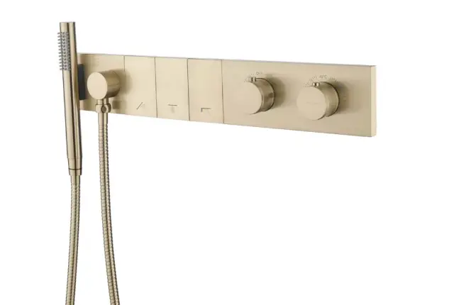 Boheme Zodiac Термостат для душа встраиваемый, на 3 потребителя, с внутрен. частью, цвет: matt gold 133-SYS-MG