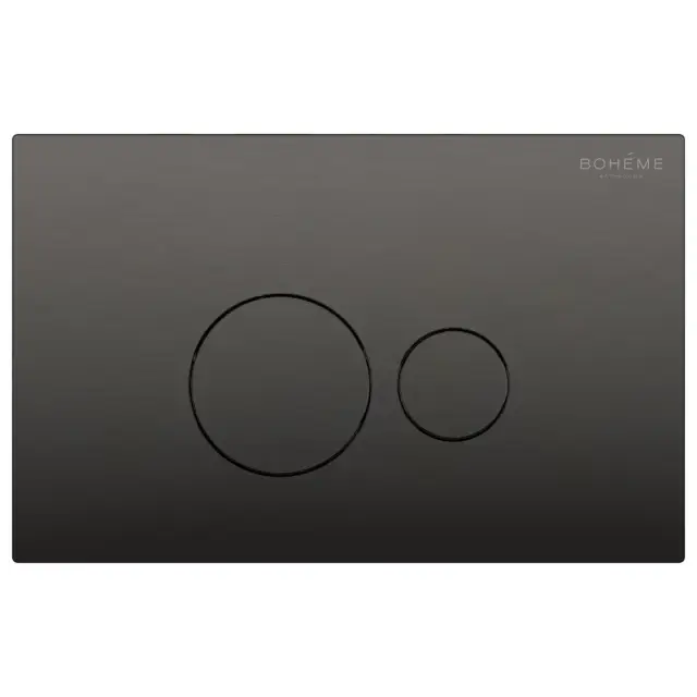 Boheme Кнопка смыва для инсталляции, 2 режима, пластик, цвет: gun metall 668-GM