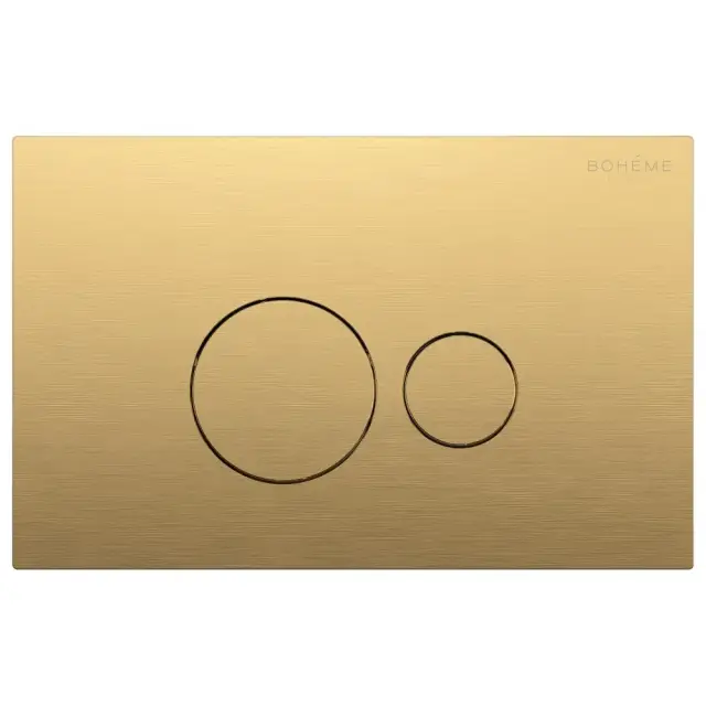 Boheme Кнопка смыва для инсталляции, 2 режима, пластик, цвет: matt gold 668-MG