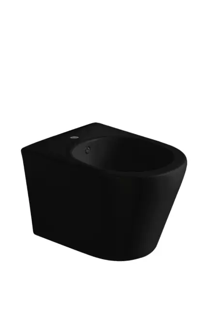 Boheme Avva Биде подвесное 36x53 см, с переливом, с 1 отверстием под смеситель, цвет: black 973-B-BIDET
