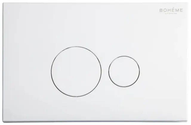 Boheme Кнопка смыва для инсталляции, 2 режима, пластик, цвет: white 668-W