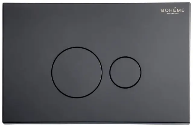 Boheme Кнопка смыва для инсталляции, 2 режима, пластик, цвет: black 668-B