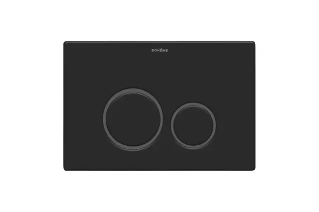 Boheme Кнопка смыва для инсталляции Geberit, 2 режима, нержавеющая сталь, цвет: black 649-B