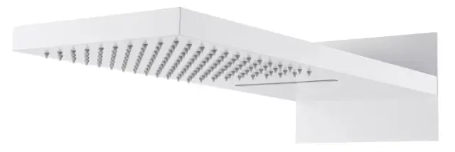 Boheme Fusion Верхний душ с каскадом 23х55 см, с 2 видами струи, цвет: matt white 419-2-MW