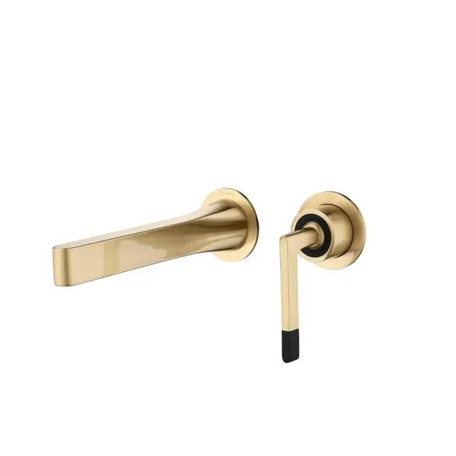 Boheme Duo Смеситель для раковины встраиваемый, с внутренней частью, излив 22,1 см, цвет: matt gold 165-MG