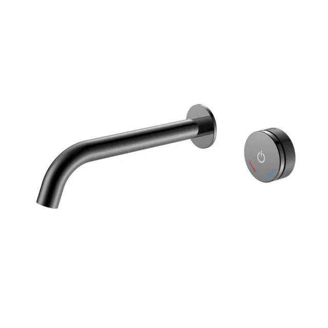 Boheme Tech Смеситель для раковины встраив., с внутр. частью, излив 20,1 см, цвет: shine gun metall 158/2-SGM