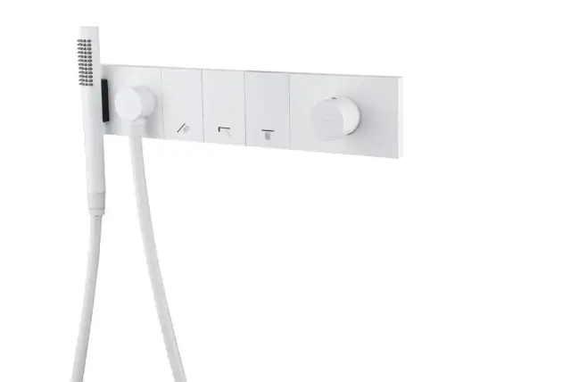 Boheme Zodiac Смеситель для душа встраиваемый, на 3 потребителя, с внутрен. частью, цвет: matt white 132-SYS-MW