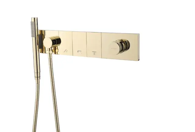 Boheme Zodiac Смеситель для душа встраиваемый, на 3 потребителя, с внутренней частью, цвет: gold 132-SYS-G