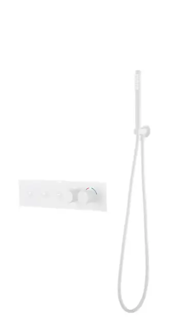 Boheme Fusion Термостат для душа встраиваемый, на 3 потребителя, с внутрен. частью, цвет: matt white 131-SYS-MW