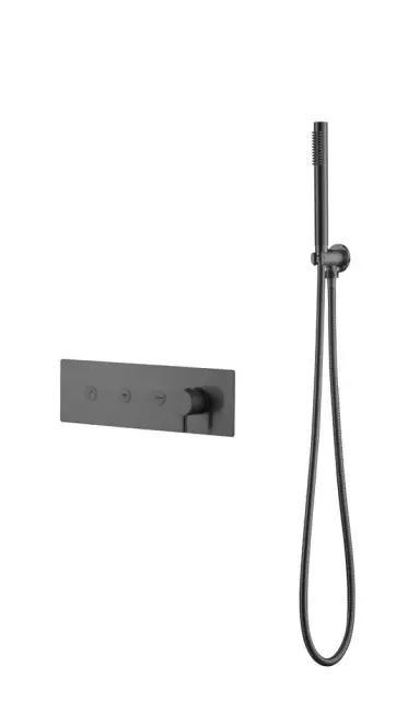 Boheme Fusion Смеситель для душа встраиваемый, на 3 потребителя, с внутрен. частью, цвет: gun metall 130-SYS-GM