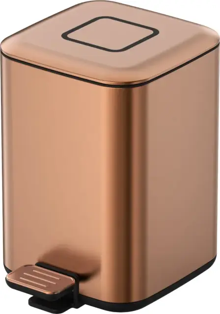 Boheme Мусорное ведро с педалью, нержавеющая сталь на 7 л, цвет: brushed bronze 10948-BRB