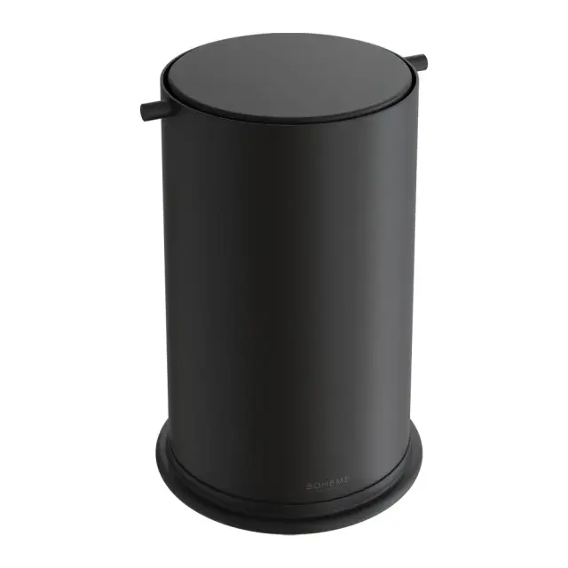 Boheme Мусорное ведро, нержавеющая сталь на 7 л, цвет: black 10916-B