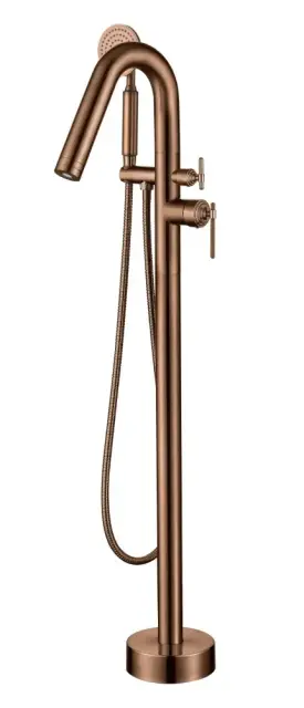 Boheme Eterna Смеситель напольный с душ. наб.: руч. душ, шланг, с внутр. часть, цвет: brushed bronze 179-BRB
