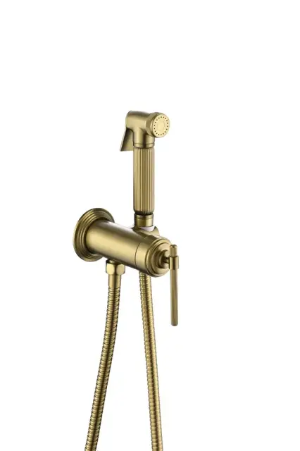 Boheme Eterna Гигиенический душ со смесителем и встраиваемой частью, цвет: matt gold 177-MG