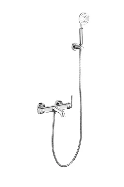 Boheme Eterna Смеситель для ванны с душевым набором: ручной душ, шланг, держатель, цвет: chrome 173-CR