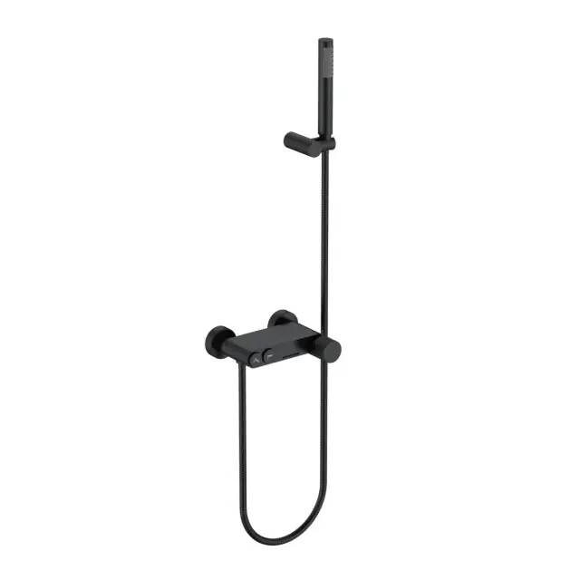 Boheme Stick Linea Смеситель для ванны с душевым комплектом: ручной душ, шланг, держ., цвет:black 123-BB.3