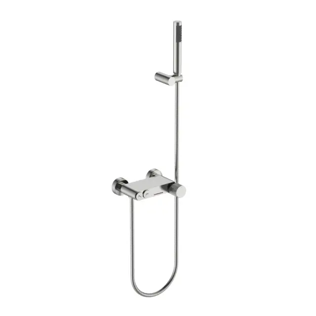 Boheme Stick Linea Смеситель для ванны с душевым комплектом: ручной душ, шланг, цвет: nickel brush 123-NB.3