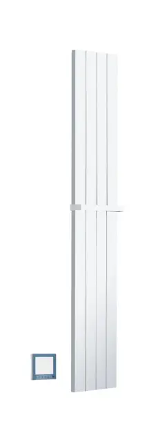 Boheme Flat Полотенцесушитель электрический 25x150h см, подключение скрытое, цвет: matt white 725-MW