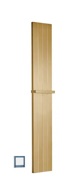 Boheme Flat Полотенцесушитель электрический 25x150h см, подключение скрытое, цвет: matt gold 725-MG