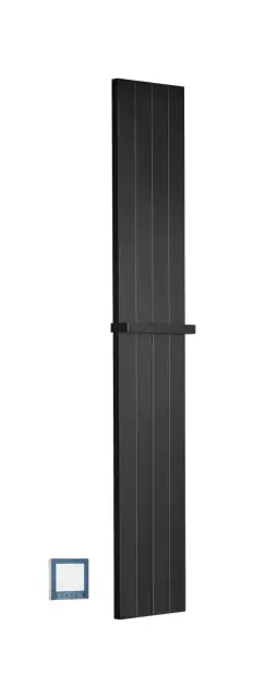 Boheme Flat Полотенцесушитель электрический 25x150h см, подключение скрытое, цвет: black 725-B