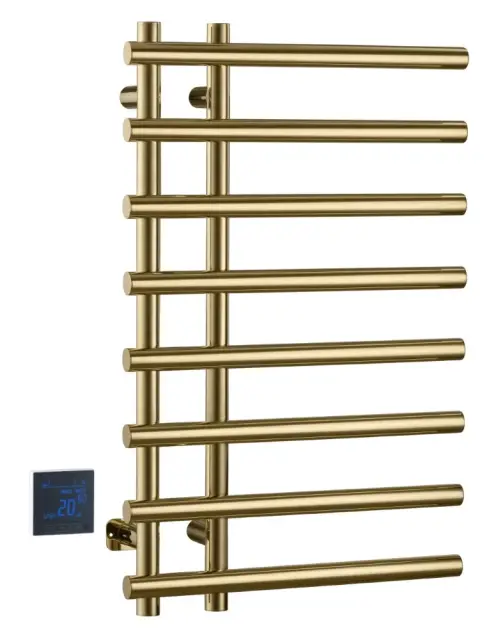 Boheme Uno Spirale Полотенцесушитель электрический 50x80h см, цвет: matt gold 722-MG