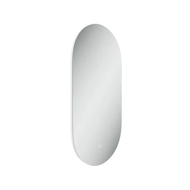 Зеркало для ванной комнаты SANCOS Овал (Oval), фоновая подсветка 450х900 с сенсорным управлением на прикосновение, арт. OV45C